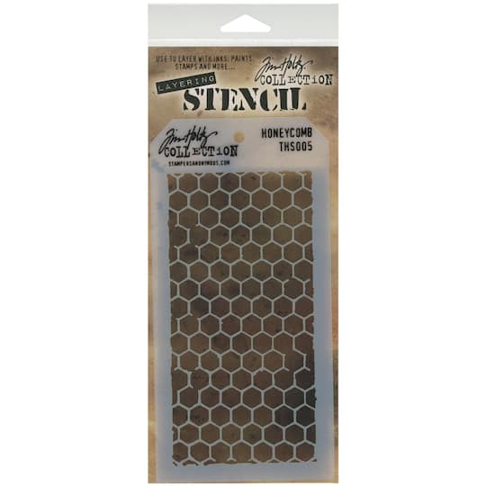 Stampers Anonymous Tim Holtz&#xAE; Honeycomb Layered Stencil